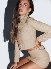 Can You Stay Jacket Beige