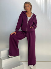 All Day Straight Leg Sweatpants Plum