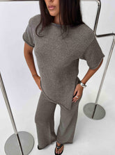 Amelise Knit Poncho Mocha