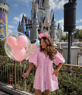 Sweet Polka Dot Denim Cotton Candy Romper PRE ORDER June (early access)