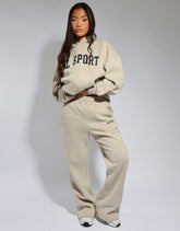 Colby Simmi Studios SL Sport Flared Joggers in cashew