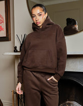 Maisy Simmi Studios Essentials Hoodie in Brown