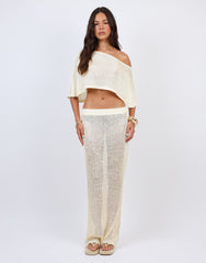 Toulon Sequin Drape Beach Top In Yellow