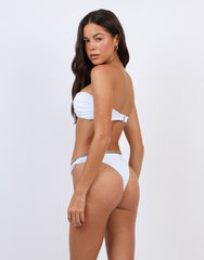 Luz Knot Bikini Bottoms in White