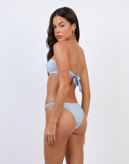Caleta Gold Hardware Bikini Bottoms In Blue