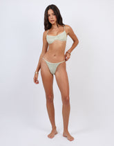 Koko Crinkle Texture Underwire Bikini Top in Sage