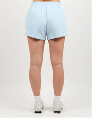 Riva Simmi Studios Embroidered Logo Shorts In Baby blue