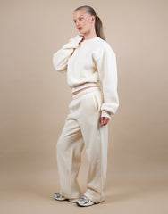 Demi Straight Leg Joggers In Cream