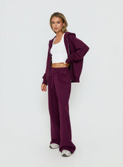 All Day Straight Leg Sweatpants Plum