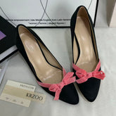 Bow-Knot Low-Cut High Heels