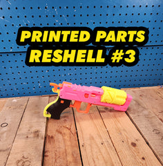 3DPrinted Parts GenCoMegawerks XShot Micro Blaster Reshell Type 3