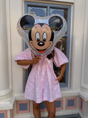 Sweet Polka Dot Denim Cotton Candy Romper PRE ORDER June (early access)