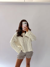 Boho Smocked Lace Ruffle Shorts (Grey)