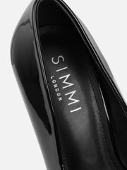 Alez Black Patent Court Shoes