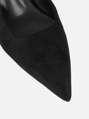 Keira Black Suede Mules