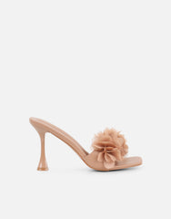 Kaz Nude Petal Detail Mules