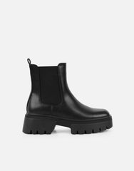 Judd Black Chunky Chelsea Boots