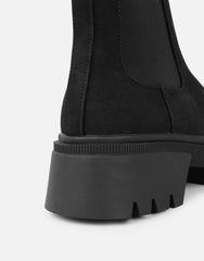 Judd Black Suede Chunky Chelsea Boots