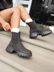 Judd Brown Suede Chunky Chelsea Boots