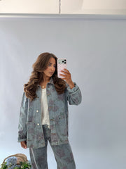 Dune Rose Denim Floral Jeans (can’t restock)