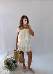 Hydrangea Kisses Skort Set (can’t restock) Marshmallow