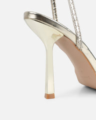 Bebbo Gold Woven Court Shoes