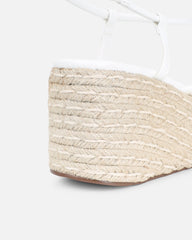 Belise White Wedge Heels