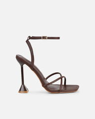 Cairo Brown Heeled Sandals