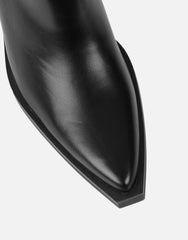 Mercy Black Western Heeled Boots