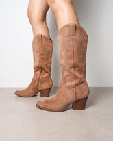 Carter Tan Western Cowboy Boots