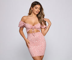 Darling And Chic Floral Mini Dress