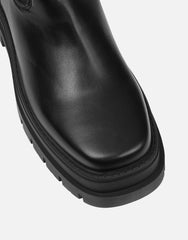Arvin Black Chelsea Chunky Ankle Boots