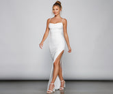 Fatima Sequin Cowl Neck Bodycon Formal Dress