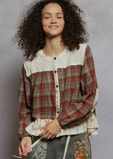 Plaid Fireside Top