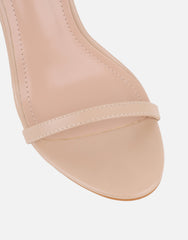 Gabby Nude Barely There Heeled Sandals