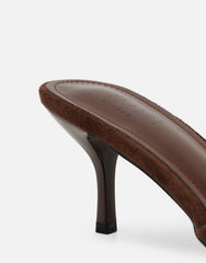 Hux Brown Suede Mules