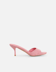 Hux Pink Suede Mules