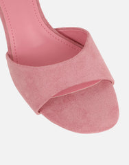Hux Pink Suede Mules