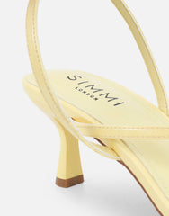 Kristan Yellow Heeled Sandals
