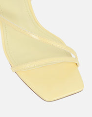 Kristan Yellow Heeled Sandals