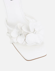 Jemima White Flower Detail Mules