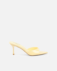 Jerez Butter Yellow Peep Toe Heeled Sandals