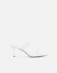 Pearl White Mules