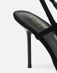 Kandy Black Slingback Courts