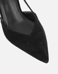 Kandy Black Slingback Courts