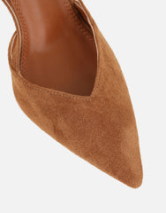 Kandy Brown Slingback Courts