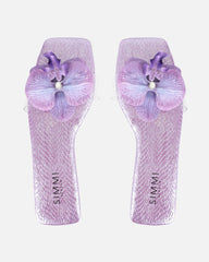 Pina Lilac Snake Flower Slip on Flats