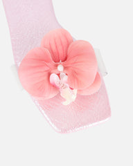 Pina Pink Snake Flower Slip on Flats