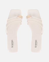 Porto Stone Gold Toe Detail Sandals