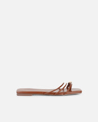 Porto Tan Gold Toe Detail Sandals